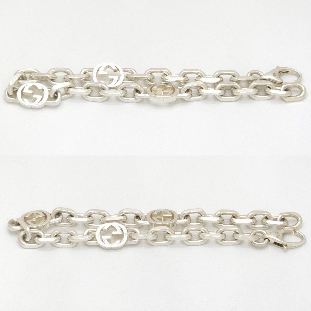 Gucci Interlocking Chain Bracelet 19.3 Shiny Finish Sterling Silver Box — view 4