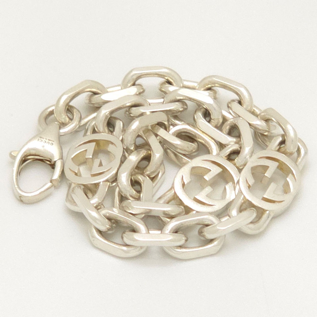 Gucci Interlocking Chain Bracelet 19.3 Shiny Finish Sterling Silver Box — view 5