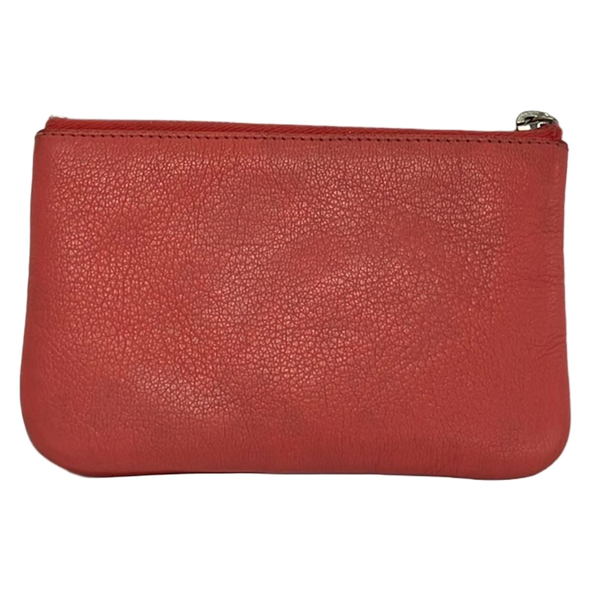 Chanel Pouch CC Petite Camellia Pink Silver Flower Leather — view 2