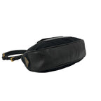 Prada Nylon Leather Shoulder Bag Tote Black Brown — view 7