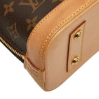 Louis Vuitton Monogram Alma BB 2-Way Shoulder Bag Brown Leather — view 6