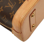 Louis Vuitton Monogram Alma BB 2-Way Shoulder Bag Brown Leather — view 4