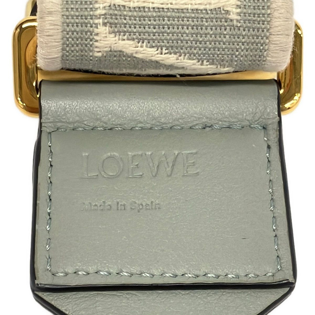 Loewe Shoulder Strap Blue Gray Leather — view 3