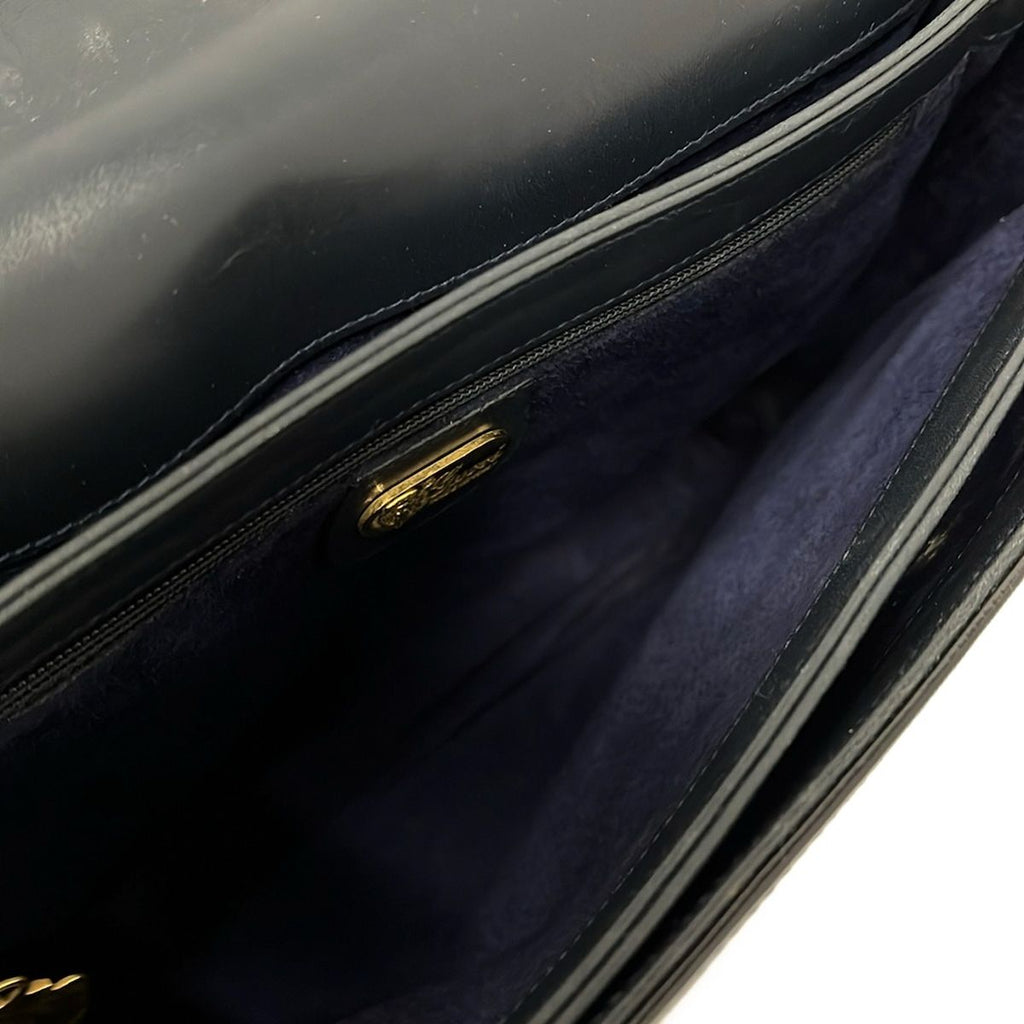 Gucci Shoulder Bag Vintage Black Leather — view 7