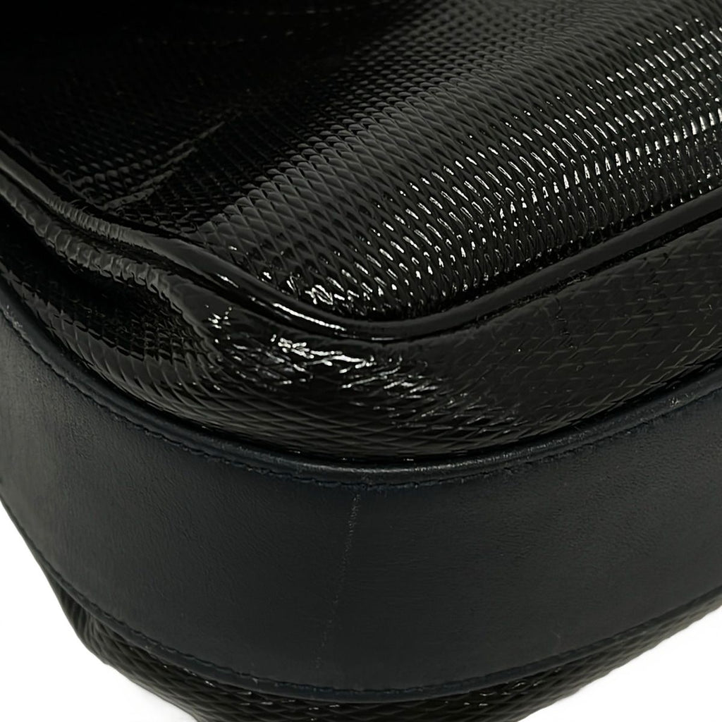 Gucci Shoulder Bag Vintage Black Leather — view 6
