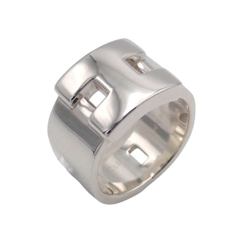 Hermes Newhela Cles Rin 50 Ring 925 Sterling Silver