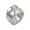 Hermes Newhela Cles Rin 50 Ring 925 Sterling Silver