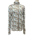 Dior Top Logo Turtleneck Top Rayon White Multicolor