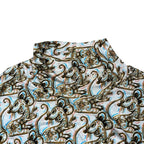 Dior Top Logo Turtleneck Top Rayon Beige Multicolor — view 5