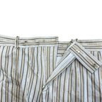 Dior Logo Striped Shorts Cotton Polyester Beige Multicolor — view 7