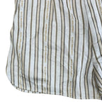 Dior Logo Striped Shorts Cotton Polyester Beige Multicolor — view 6