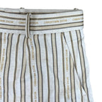 Dior Logo Striped Shorts Cotton Polyester Beige Multicolor — view 3