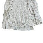 Fendi Striped Wrap Pleated Skirt Silk Beige White — view 8