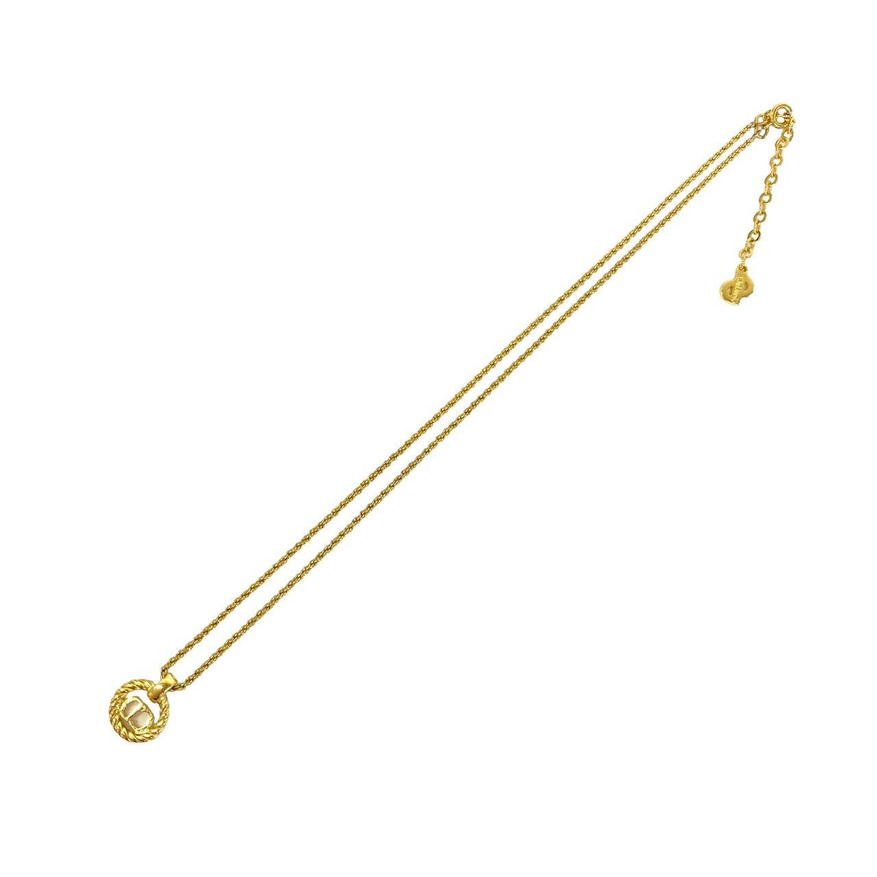Dior Vintage CD Logo Pendant Gold — view 6