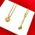 Dior Vintage CD Logo Pendant Gold