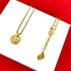 Dior Vintage CD Logo Pendant Gold