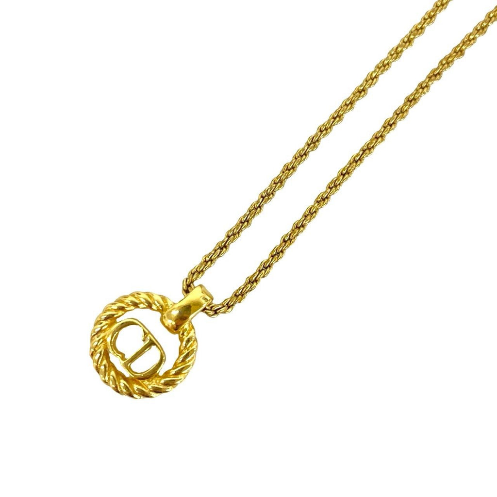 Dior Vintage CD Logo Pendant Gold — view 4