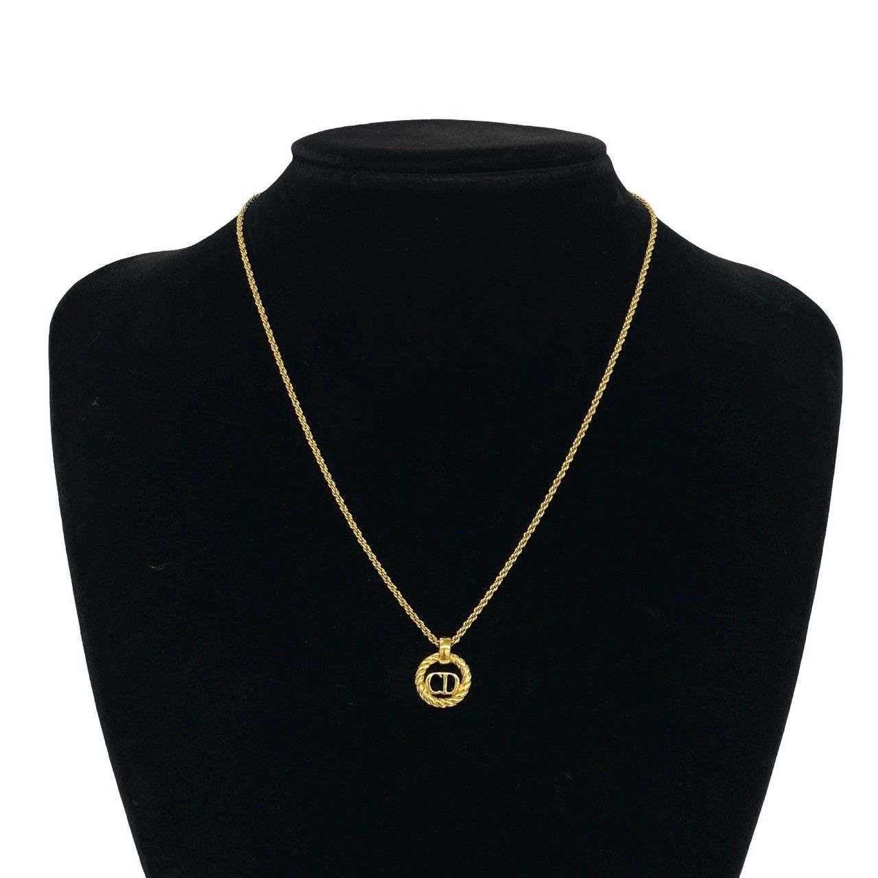 Dior Vintage CD Logo Pendant Gold — view 2