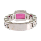 Chanel Premiere Ring 18k White Gold Pink Garnet — view 4