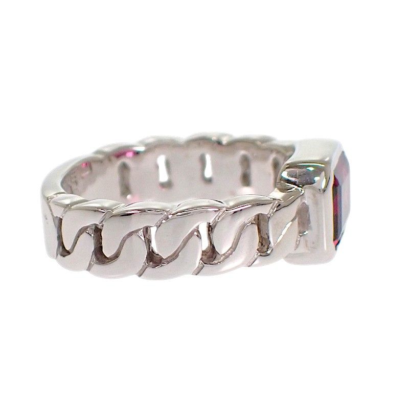 Chanel Premiere Ring 18k White Gold Pink Garnet — view 5