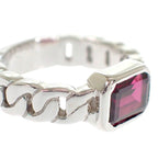 Chanel Premiere Ring 18k White Gold Pink Garnet — view 8