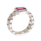 Chanel Premiere Ring 18k White Gold Pink Garnet — view 6