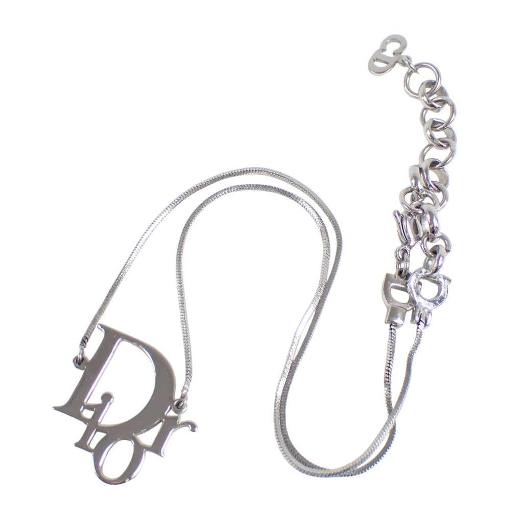 Dior Necklace Logo Silver