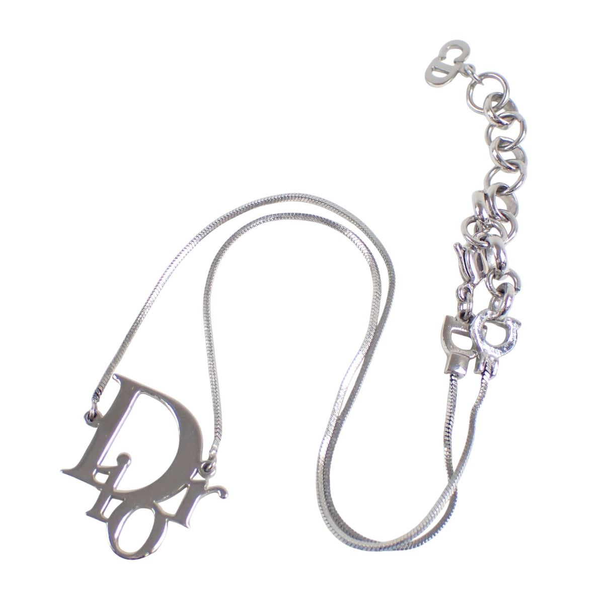 Dior Necklace Logo Silver