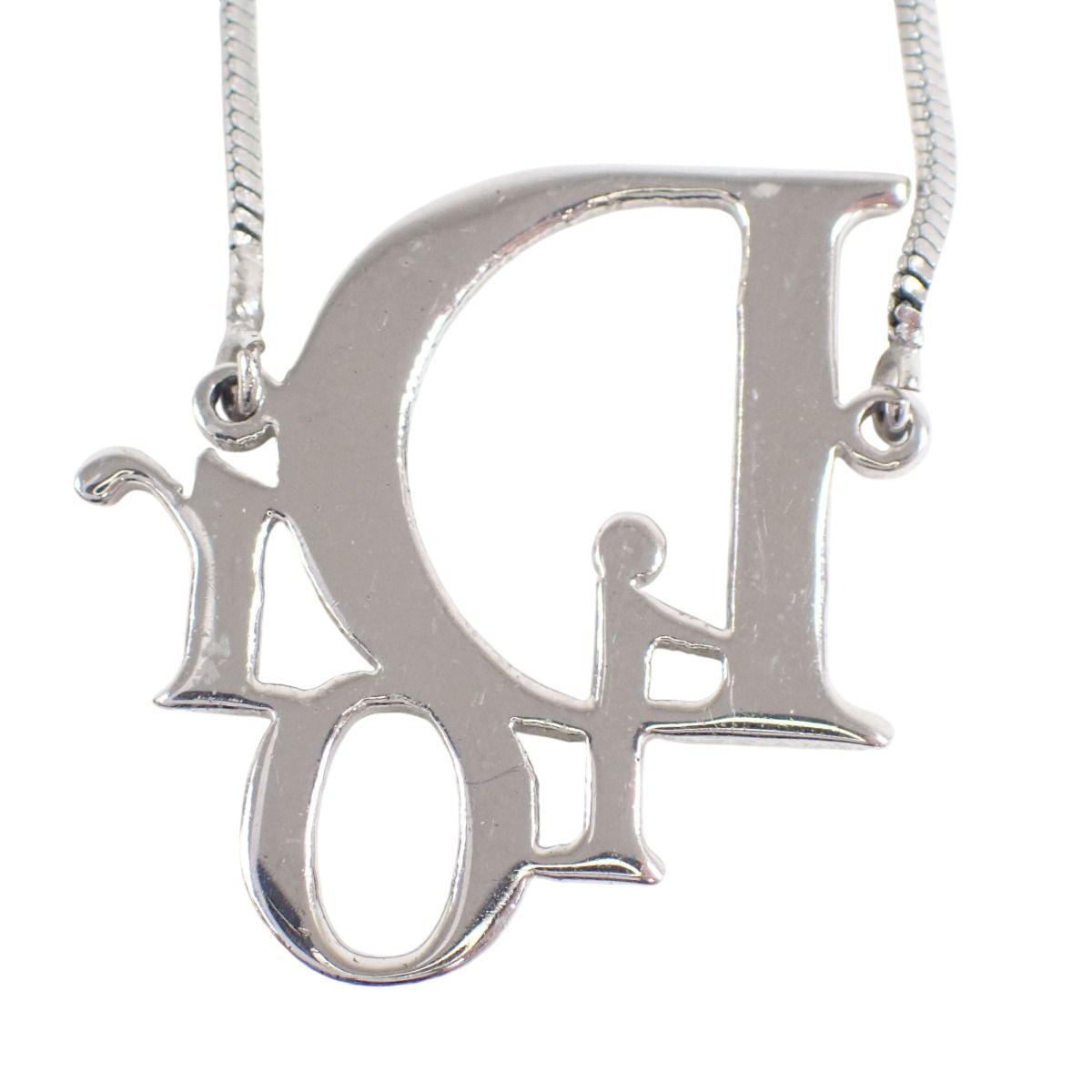 Dior Necklace Logo Silver — view 3