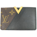 Louis Vuitton Monogram Card Holder Kimono Business ID Casecard Case Noir