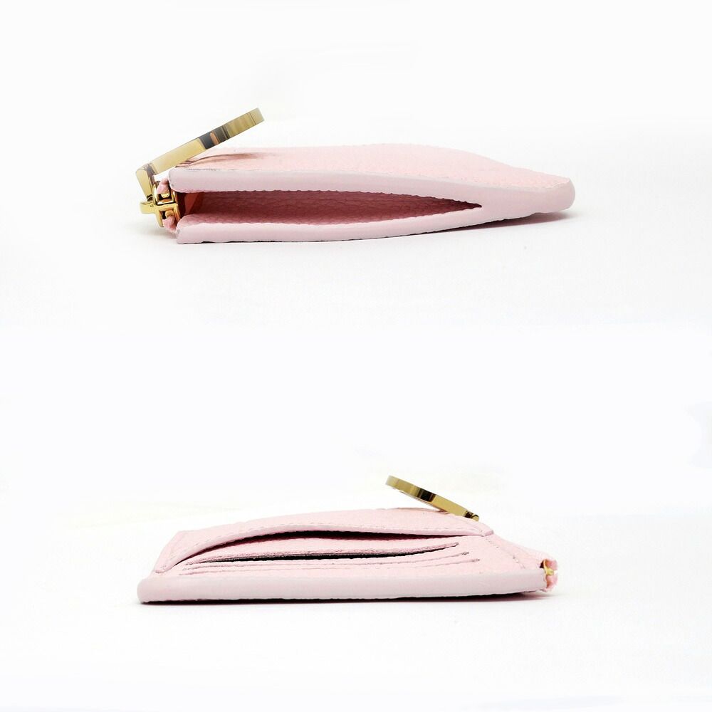 Louis Vuitton Card Holder Romy Monogram Empreinte Pink Case Coin — view 3