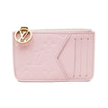 Louis Vuitton Card Holder Romy Monogram Empreinte Pink Case Coin