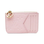 Louis Vuitton Card Holder Romy Monogram Empreinte Pink Case Coin