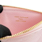 Louis Vuitton Card Holder Romy Monogram Empreinte Pink Case Coin — view 7