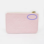 Louis Vuitton Card Holder Romy Monogram Empreinte Pink Case Coin — view 2