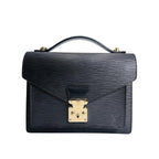 Louis Vuitton Epi Handbag Monceau Noir
