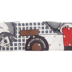 Hermes Studded Twilly Cloete Cavalier en Forme Scarf Silk Blanc — view 5
