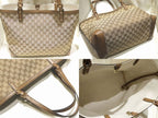 Gucci Tote GG Canvas Beige Leather Brown — view 2
