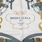 Hermes Carre 90 Brides de Gala Pink 100% Silk Scarf — view 6