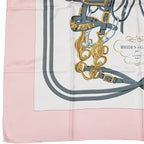 Hermes Carre 90 Brides de Gala Pink 100% Silk Scarf — view 2