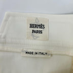 Hermes White Stitch Croppedpants 36 Jeans — view 3
