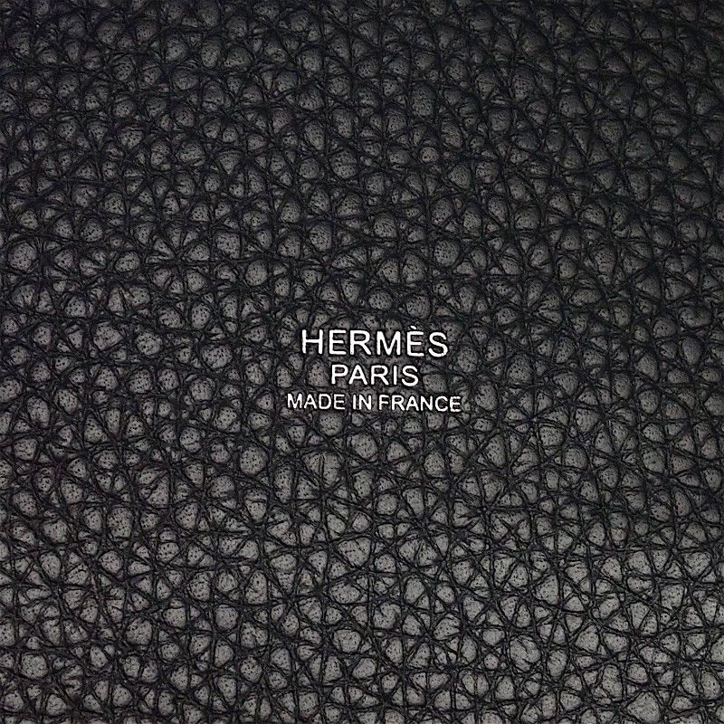 Hermes Picotin Lock MM Handbag Taurillon Clemence Black Silver — view 8