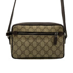 Gucci Shoulder Bag GG Plus Supreme Sherry Dark Brown Red Multi Leather — view 3