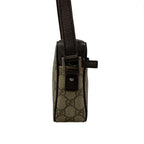 Gucci Shoulder Bag GG Plus Supreme Sherry Dark Brown Red Multi Leather — view 4