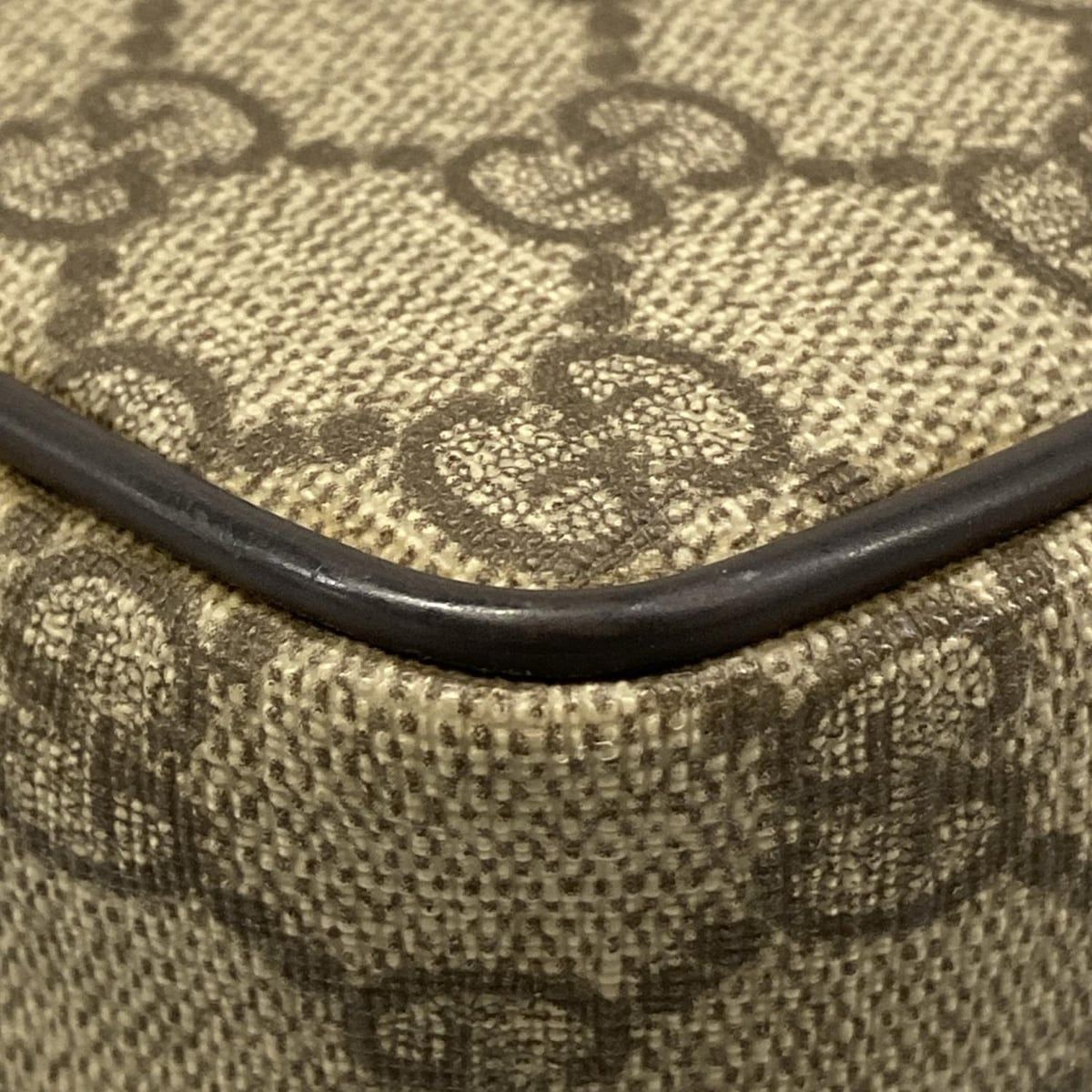 Gucci Shoulder Bag GG Plus Supreme Sherry Dark Brown Red Multi Leather — view 6