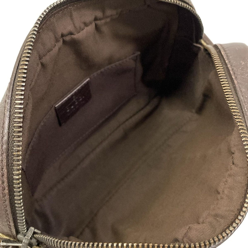 Gucci Shoulder Bag GG Plus Supreme Sherry Dark Brown Red Multi Leather — view 7