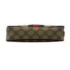 Gucci Shoulder Bag GG Plus Supreme Sherry Dark Brown Red Multi Leather — view 5