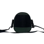 Chanel CC Logo Canvas Mesh Shoulder Bag Pochette Black Green — view 3