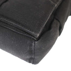 Bottega Veneta Padded Tech Cassette Canvas Intrecciato Shoulder Bag Black — view 9