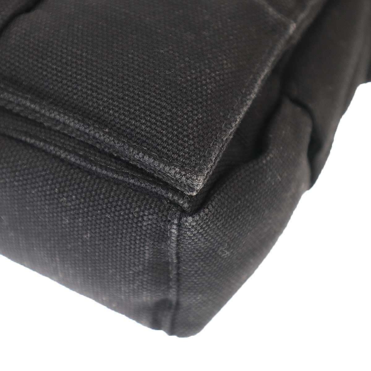 Bottega Veneta Padded Tech Cassette Canvas Intrecciato Shoulder Bag Black — view 9